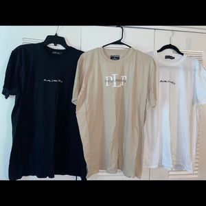 3 Pretty Little Thing Oversized T-shirts.